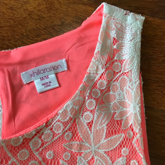 Xhilaration Lace White & Orange Dress - Picture 3 of 6